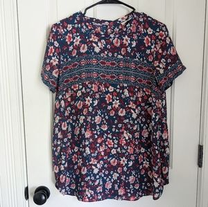 LOFT Floral Blouse S